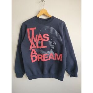 It Was All a Dream Biggie Pull Over Sweatshirt Size S